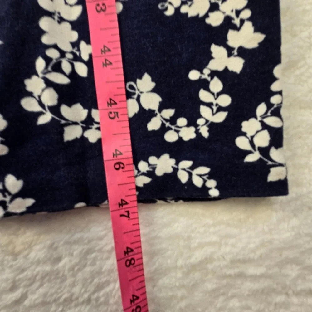 Boden Soft Jersey Navy Midi Dress Sz 10R Boho Comfort Celestial Coastal Tropical